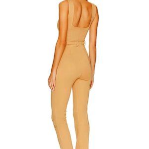 LPA Rhone Belted Catsuit in Cafe  - $130